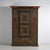 Antique central european folk art cabinet made of solid pine wood and dated 1814, as indicated by the painted inscription...