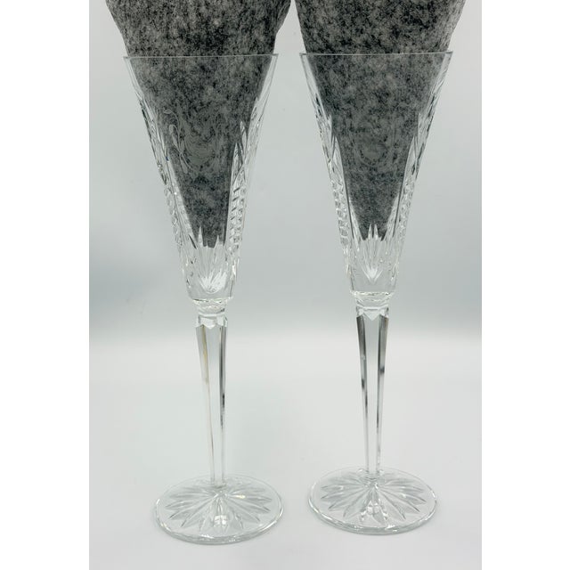 Contemporary Waterford Crystal 12 Days of Christmas #1 Partridge in a Pear Tree Champagne 2pc For Sale - Image 3 of 10