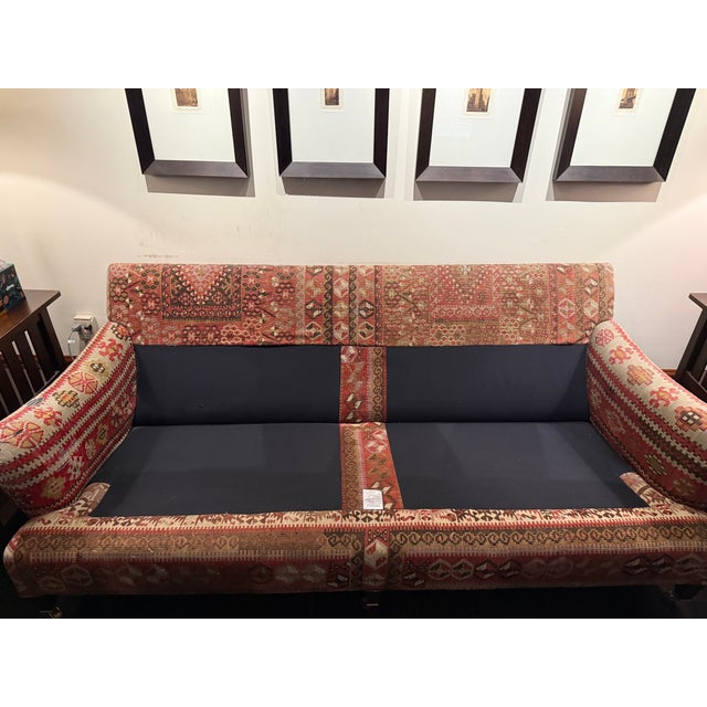 Brown George Smith Vintage Kilim Sofa (2 Seaters) For Sale - Image 8 of 11