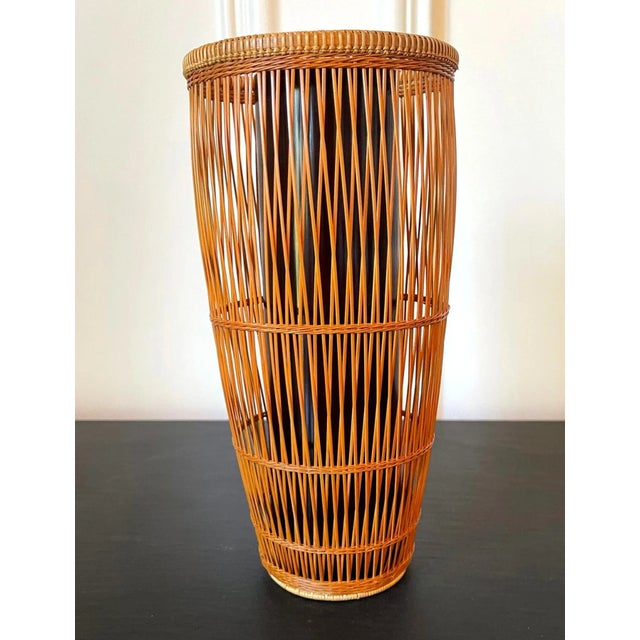 Late 20th Century Abe Motoshi Japanese Contemporary Bamboo Basket For Sale - Image 12 of 13