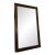 Oversized Solid Wood Floor Mirror With Bronze Nailhead Trim For Sale