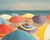 Impressionist Vintage Impressionist Beach Scene "Umbrellas" Oil Painting by Helen Carmichael For Sale - Image 3 of 6