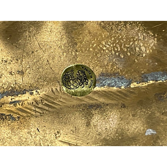 Vintage Brass Swan Planter For Sale - Image 12 of 12