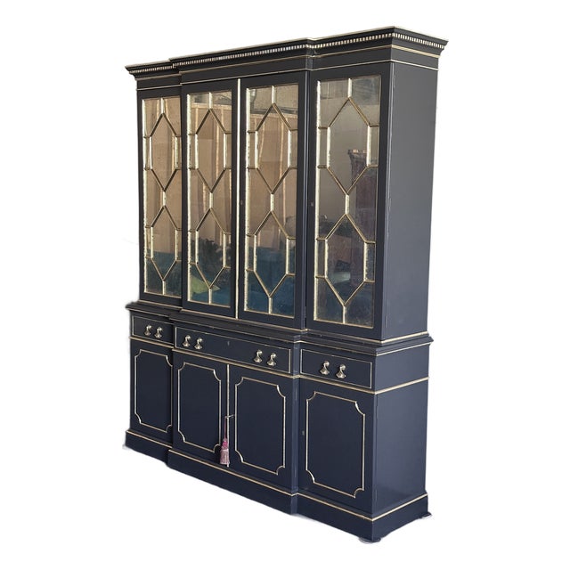 Chinoiserie Style Bar Cabinet For Sale