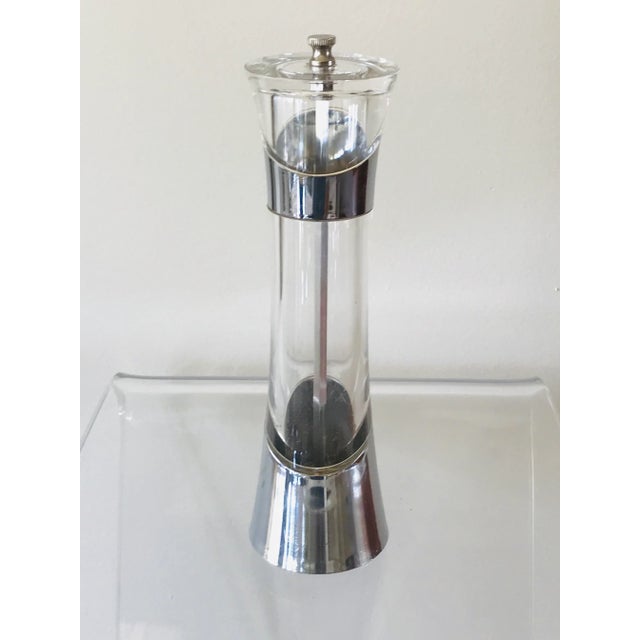 Mid-Century Modern 1970s Lucite Pepper Mill For Sale - Image 3 of 10