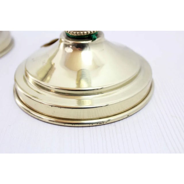 Brass Candlesticks from Lecellier Villedieu, Set of 2 For Sale - Image 9 of 11