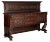 19th Century Hand-Carved Walnut Credenza, 1880s For Sale