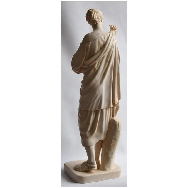 20th Century Italian Sculpture Diana Gabi Carrara Marble For Sale - Image 4 of 7