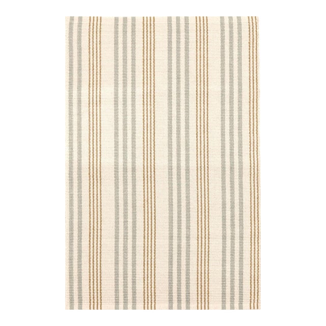 Dash & Albert by Annie Selke Olive Branch Woven Cotton Rug, 6' x 9' For Sale