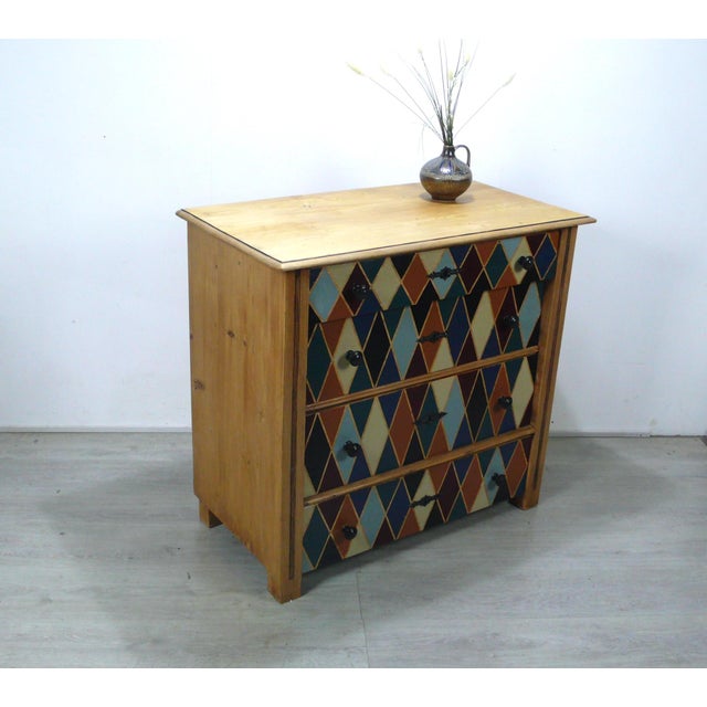 Rustic Antique Chest of Drawers in Pine, 1880s For Sale - Image 3 of 7