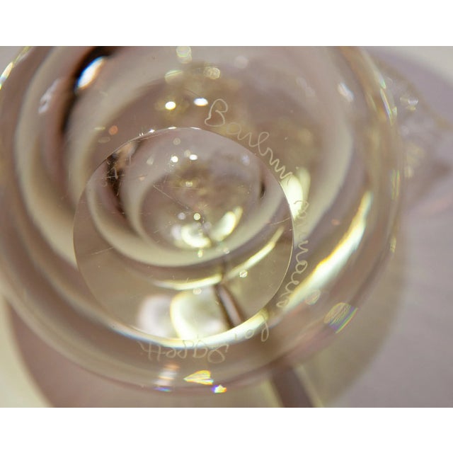 Transparent Alfredo Barbini Murano Oggetti Glass Apple Paper Weight For Sale - Image 8 of 9