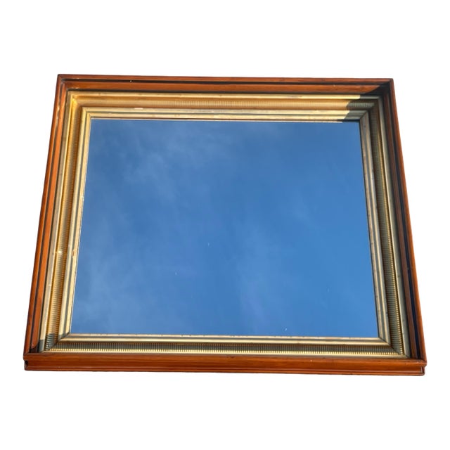 Fine American 19th Century Walnut With Gilt Mirror For Sale