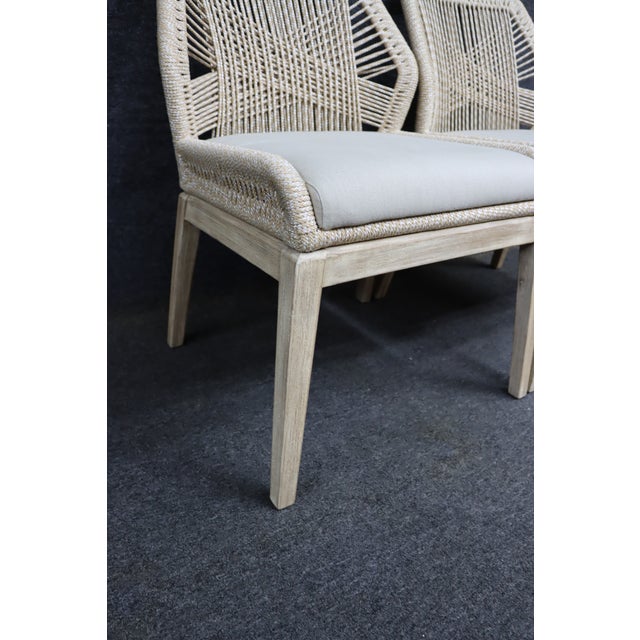 Essentials for Living Loom Rope Dining Chairs, Set of 6 For Sale - Image 15 of 17
