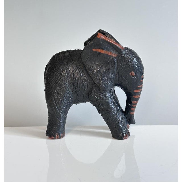 Antique Elephant Figurine in Clay, Germany, 1920s For Sale - Image 17 of 17