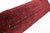 Red Vintage Turcoman Hand Knotted Wool Pillow – Decorative Sofa Throw Rug Pillow Cover -16'' X 46'' For Sale - Image 8 of 10