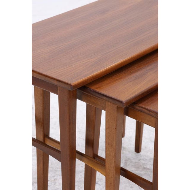 Mid-Century Nesting Tables, Set of 3 For Sale - Image 9 of 13