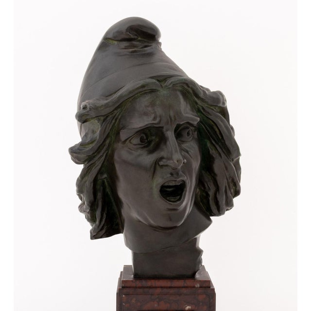 Francois Rude (French, 1784-1855) "La Marseillaise" [Bust of Liberty] Patinated Bronze Sculpture, late 19th century,...