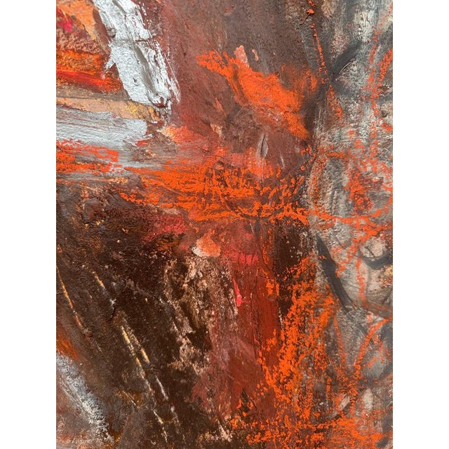 Manner of Peter Coviello, Large Red Abstract, Oil Painting For Sale - Image 9 of 14
