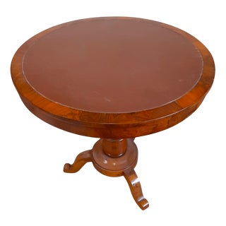 Louis Philippe Style Table in Walnut Veneer, 1830 For Sale