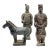 1980s Chinese Terracotta Replicas of Warriors - Set of 3 For Sale