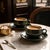 Immerse yourself in the warm atmosphere of Parisian brasseries with this magnificent set of vintage cups and saucers....