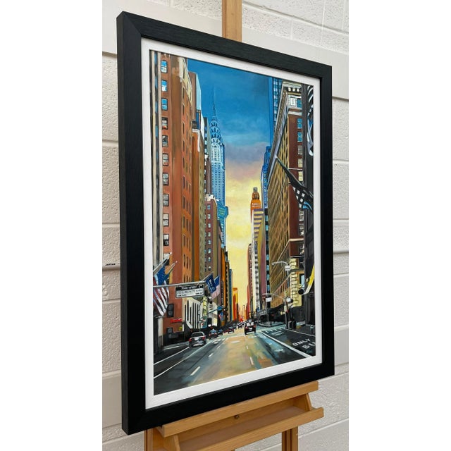 Original Painting of the Chrysler Building on 42nd Street, New York City, by Contemporary British Artist, Angela Wakefield...