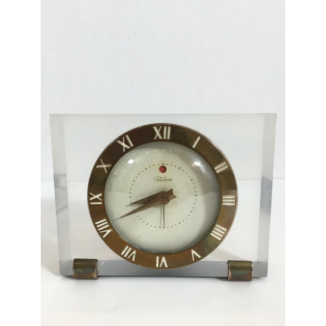MidCentury Telechron Lucite Clock Chairish