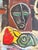 French French Modernist Composition With Mask and Animal Figure, Circa 1950 For Sale - Image 3 of 3
