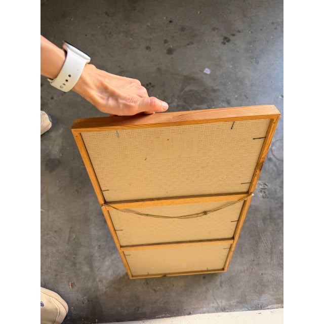 Vintage Danish Mosaic Tile Wall Art With Cranes – Mid Century Modern Framed Panel 1960s For Sale - Image 9 of 10