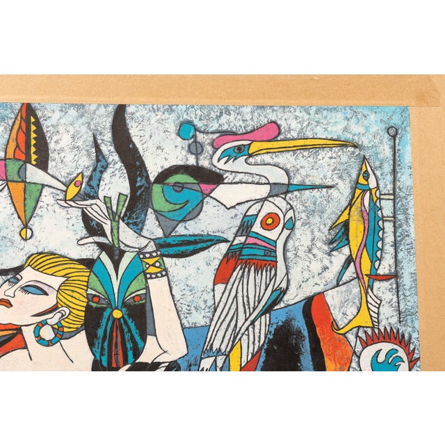 1990s 1990s Two Women | Original Tiefeng Jiang Painting For Sale - Image 5 of 6