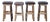 Set of Four Timeless Journey Stools For Sale