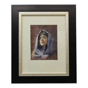 Watercolor Portrait of Woman
