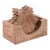 Wood Snowflake Coasters with Holder (Set of 5) For Sale