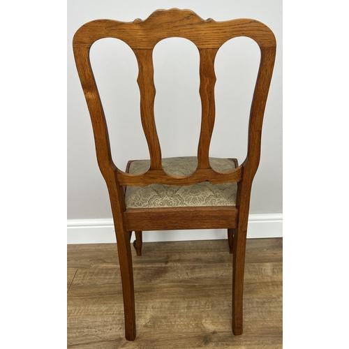Vintage French Dining Chairs in Oak, Set of 6 For Sale - Image 13 of 15