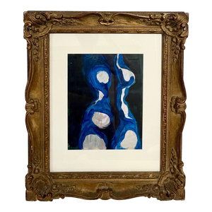 Albert Kotin, Albert Kotin Abstract Expressionist Painting Nude Biomorphic Figure WPA Artist, c.1950's