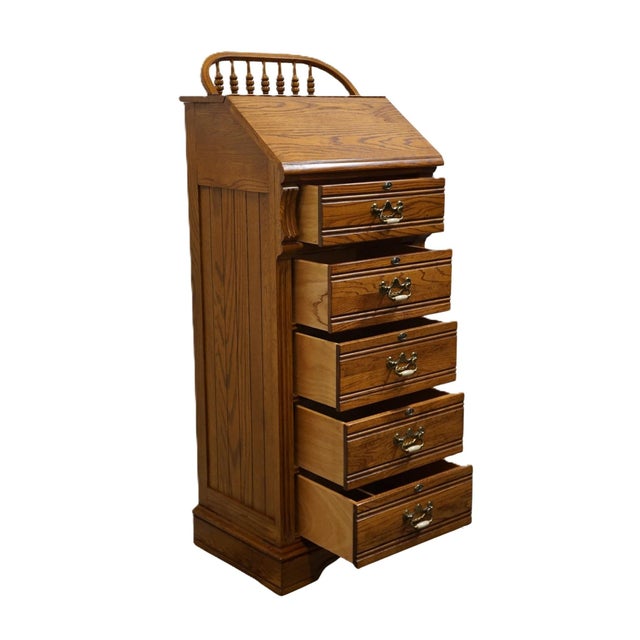 Lexington Furniture Recollections Collection Solid Oak Rustic Country French 24" Lingerie Chest 468-310 For Sale In Kansas City - Image 6 of 15