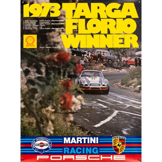 Targa Florio Winner Porsche Poster by Atelier Strenger, 1973 For Sale - Image 9 of 9