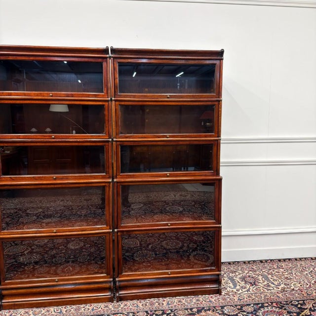 Classic English Bookcase in the style of Globe-Wernicke For Sale - Image 14 of 15
