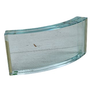 Vintage Photo Frame in Curved and Cut Glass from Fontana Arte, 1960s For Sale