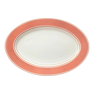 1980s Fitz & Floyd “Rondelet (Terra Cotta)” Oval Porcelain Serving Platter