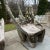 Specimen Carved Driftwood Outdoor Chair. Large specimen piece of driftwood carved in to an outdoor chair with lichen...