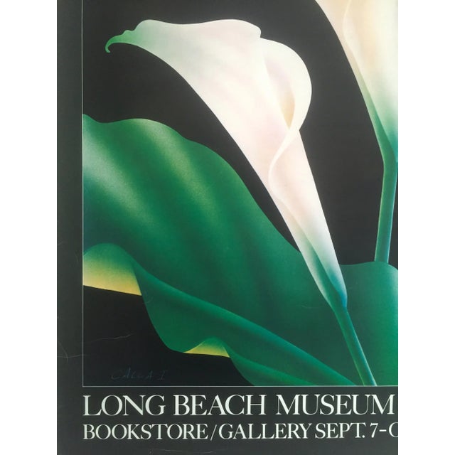 Vintage 1980 Brian Davis Collotype Print "Calla 1" Long Beach Museum Exhibition Poster For Sale In Kansas City - Image 6 of 11