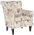 The classic roll arm armchair gets updated thanks to a fresh interpretation of white and red crewel print in a crisp...