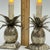 1980s Pair of Silver Plated Metal Pineapple Candle Holders by Godinger For Sale - Image 10 of 18