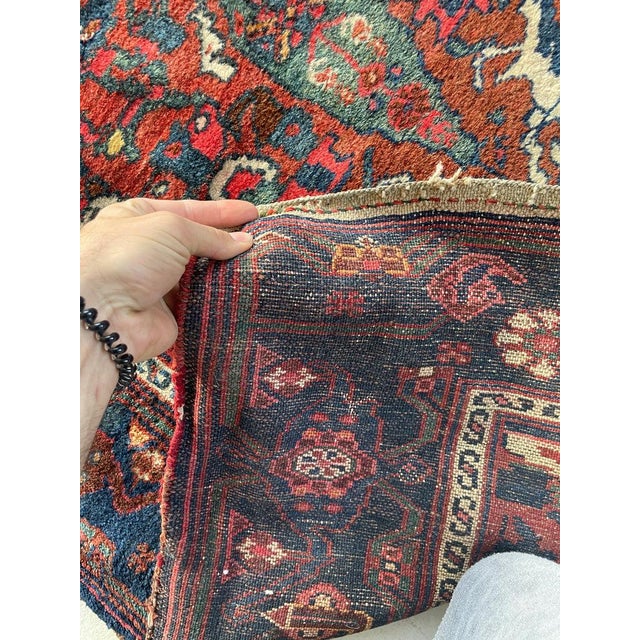 Antique Persian Malayer Over-sized Extra Long Beautiful Cypress Tree Runner Rug 3.4 x 17 For Sale - Image 15 of 17