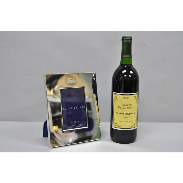 Late 20th Century Lauren Ralph Lauren Silver Plated Normandy Modern 3.5x5 Photo Picture Frame (A) For Sale - Image 17 of 17