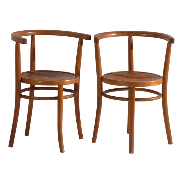Bentwood Chairs in the style of Thonet, Hungary, 1960, Set of 2 For Sale