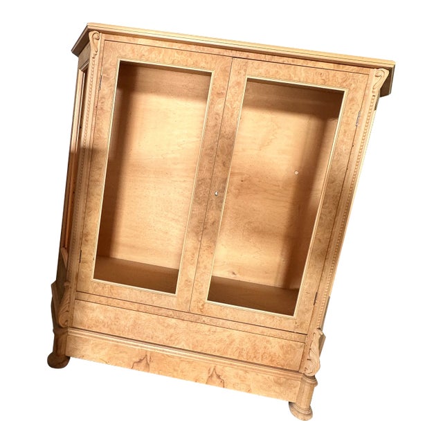 Italian Natural Cabinet With Briar Drawer For Sale