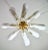 1970s Murano White Glass Petal Chandelier For Sale - Image 13 of 14