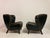 Danish Lounge Slipper Chairs in Green Patinated Leather, 1940s, Set of 2 For Sale - Image 9 of 18